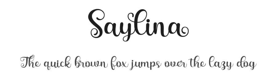 Saylina by Holydie Studio — Script Handwritten Font