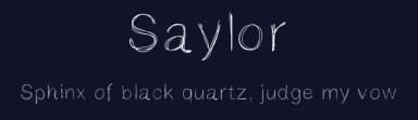 Saylor by Bettina Johnson — Script Handwritten Font — thumbnail 2