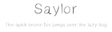 Saylor by Bettina Johnson — Script Handwritten Font — thumbnail 1