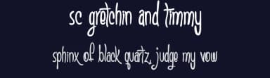 SC Gretchin And Timmy by Dirt2.com - SickCapital — Script Handwritten Font — thumbnail 2