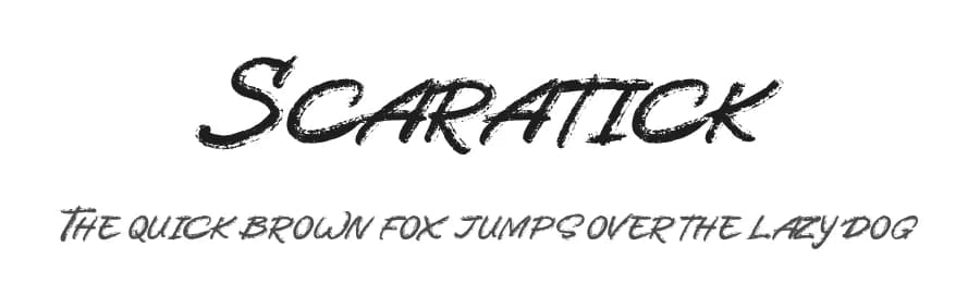 Scaratick by FHFont — Script Handwritten Font — preview 1