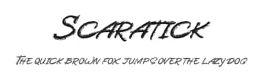Scaratick by FHFont — Script Handwritten Font — thumbnail 1