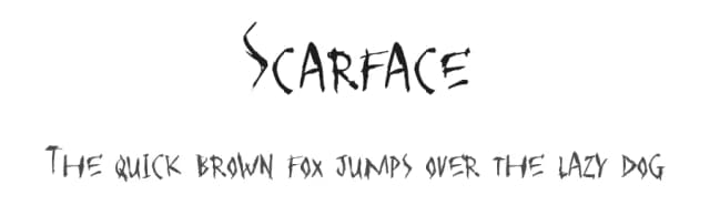 Scarface by Posterizer KG — Script Handwritten Font