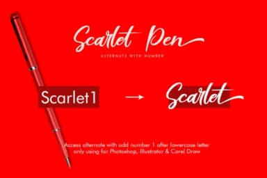 Scarlet Pen Font by suzurantype — Script Handwritten Font — thumbnail 5