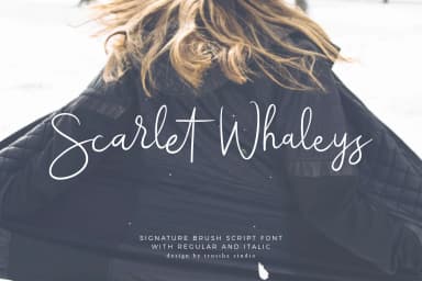Scarlet Whaleys Font by trusthastd — Script Handwritten Font — thumbnail 1