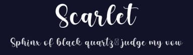 Scarlet by Sugi Harto — Script Handwritten Font — thumbnail 2