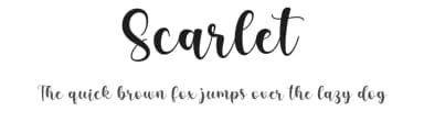 Scarlet by Sugi Harto — Script Handwritten Font — thumbnail 1