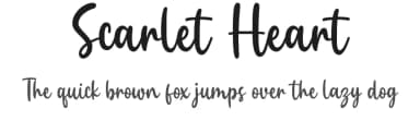 Scarlet Heart by Suby Studio — Script Handwritten Font — thumbnail 1