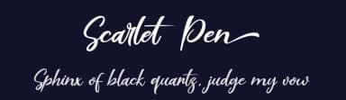 Scarlet Pen by Suzuran San — Script Handwritten Font — thumbnail 2