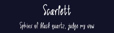 Scarlett by AquariiD — Script Handwritten Font — thumbnail 2