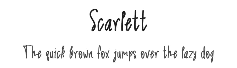 Scarlett by AquariiD — Script Handwritten Font — preview 1