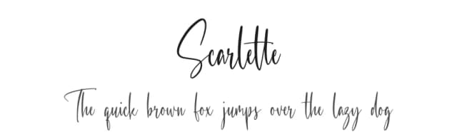 Scarlette by NanaNissa — Script Handwritten Font