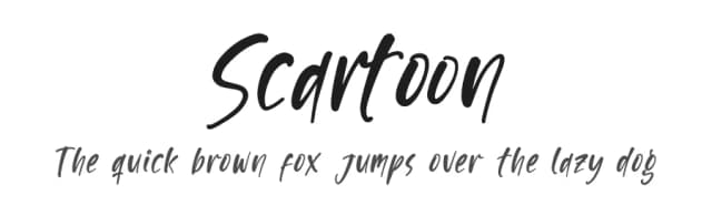 Scartoon by Letterena Studios — Script Handwritten Font