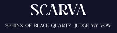 Scarva by Muflieart — Serif Font — thumbnail 2