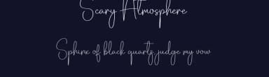 Scary Atmosphere by Scratchones — Script Handwritten Font — thumbnail 2