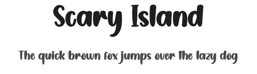 Scary Island by Scratchones — Script Handwritten Font