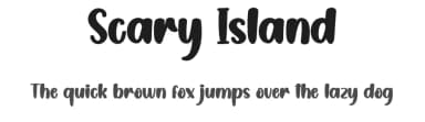 Scary Island by Scratchones — Script Handwritten Font — thumbnail 1