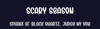 Scary Season by Scratchones — Script Handwritten Font — thumbnail 2