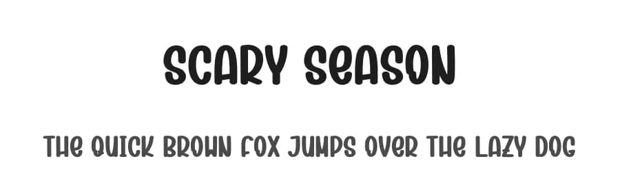 Scary Season by Scratchones — Script Handwritten Font