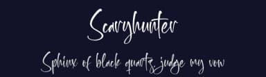 Scaryhunter by Letterena Studios — Script Handwritten Font — thumbnail 2