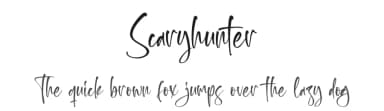 Scaryhunter by Letterena Studios — Script Handwritten Font — thumbnail 1