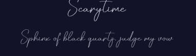 Scarytime by Scratchones — Script Handwritten Font — thumbnail 2