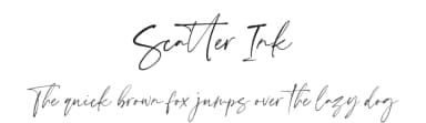Scatter Ink by Sronstudio — Script Handwritten Font — thumbnail 1