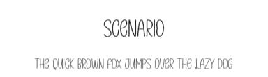 Scenario by Andi Moz — Script Handwritten Font — thumbnail 1