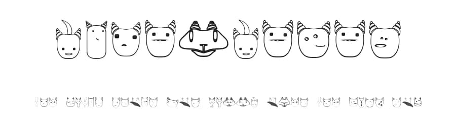 Schepselen by Vladimir Nikolic — Dingbats Font