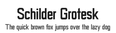 Schilder Grotesk by Uwe Borchert — Sans Serif Font — thumbnail 1