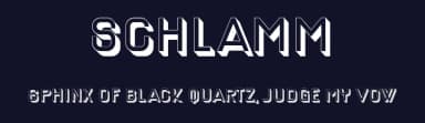 Schlamm by Vladimir Nikolic — Sans Serif Font — thumbnail 2