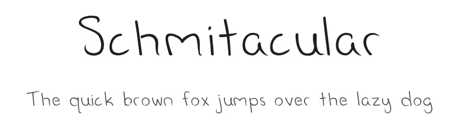 Schmitacular by letterpunch — Script Handwritten Font