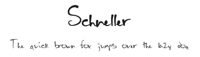 Schneller by Lis Bokt — Script Handwritten Font