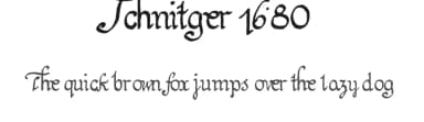 Schnitger 1680 by BCa — Script Handwritten Font — thumbnail 1