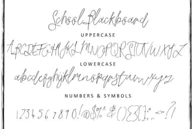 School Blackboard Font by Creativeqube Design — Script Handwritten Font — thumbnail 1