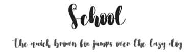 School by Scratchones — Script Handwritten Font — thumbnail 1