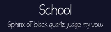 School by Etik Fatimah — Script Handwritten Font — thumbnail 2