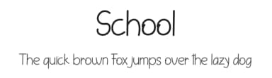 School by Etik Fatimah — Script Handwritten Font — thumbnail 1