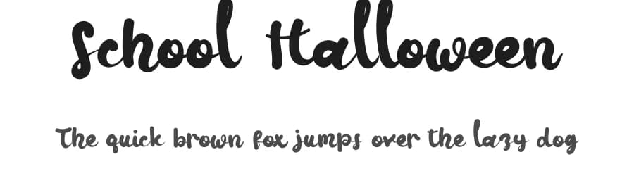 School Halloween by Eddy Goodboy — Script Handwritten Font — preview 1