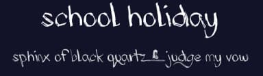 School Holiday by JSH creates — Script Handwritten Font — thumbnail 2