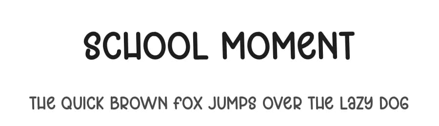 School Moment by Belina Studio — Script Handwritten Font
