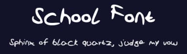 School Font by Luca Jose Inverso — Script Handwritten Font — thumbnail 2