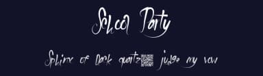 School Party by Xerographer Fonts — Script Handwritten Font — thumbnail 2