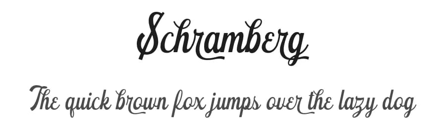 Schramberg by Runsell Studio — Script Handwritten Font