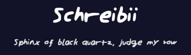 Schreibii by Tom — Script Handwritten Font — thumbnail 2