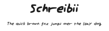 Schreibii by Tom — Script Handwritten Font — thumbnail 1