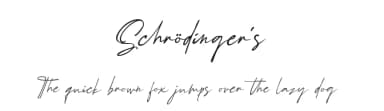 Schrödinger's by Ferry Ardana Putra — Script Handwritten Font — thumbnail 1