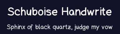 Schuboise Handwrite by Harry Schlender — Script Handwritten Font — thumbnail 2