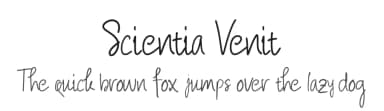 Scientia Venit by Chichucha — Script Handwritten Font — thumbnail 1