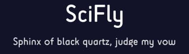 SciFly by Tomi Haaparanta — Sans Serif Font — thumbnail 2